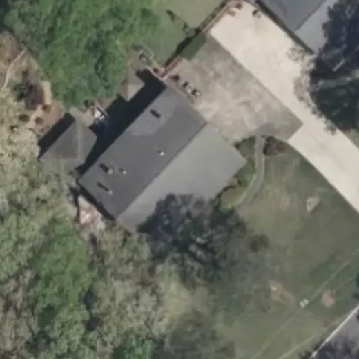 Aerial view of the property
